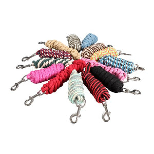 3/4" Cotton Lead Rope Assorted Colours